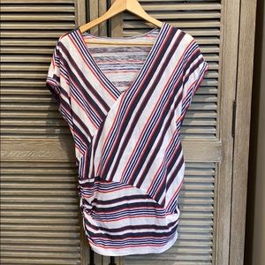 Motherhood Maternity V-neck Side Ruched Tee